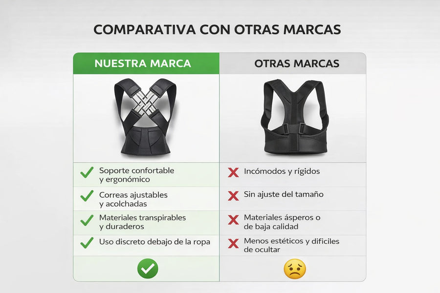Comparativa BackRelief Care vs Otras Marcas